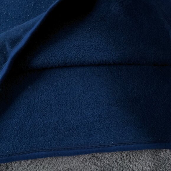 Patagonia Large Blue Fleece Pullover 1/4 Zip Jacket w/ Logo, Pocket Outdoors - Picture 10 of 13